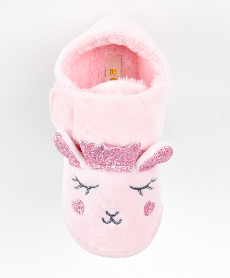 Zapato infantil velcro rosa