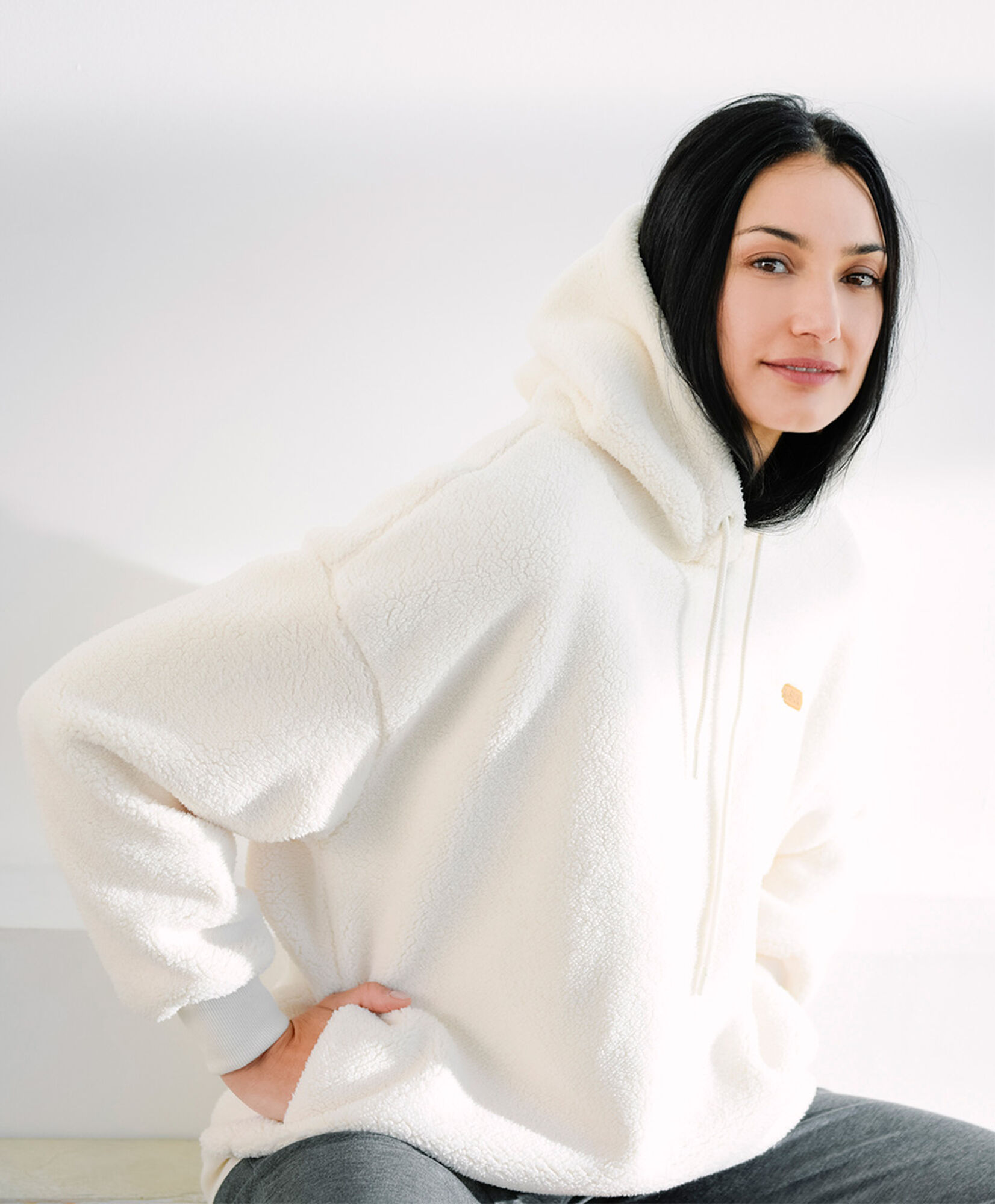 Polar deportivo mujer pelitos oversize Polar deportivo mujer pelitos oversize