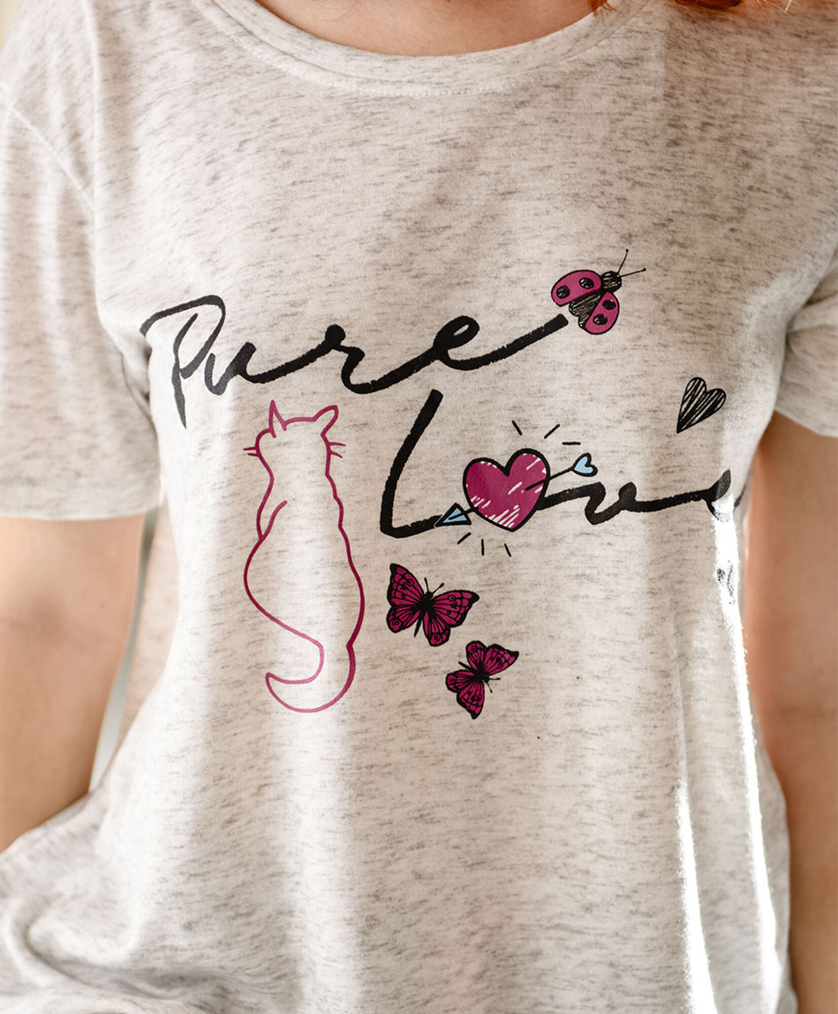 Pijama mujer gatito capri Pijama mujer gatito capri