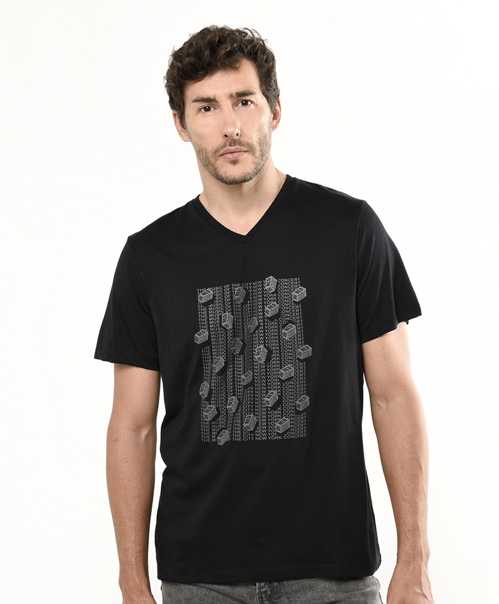 Polera hombre print frontal Polera hombre print frontal