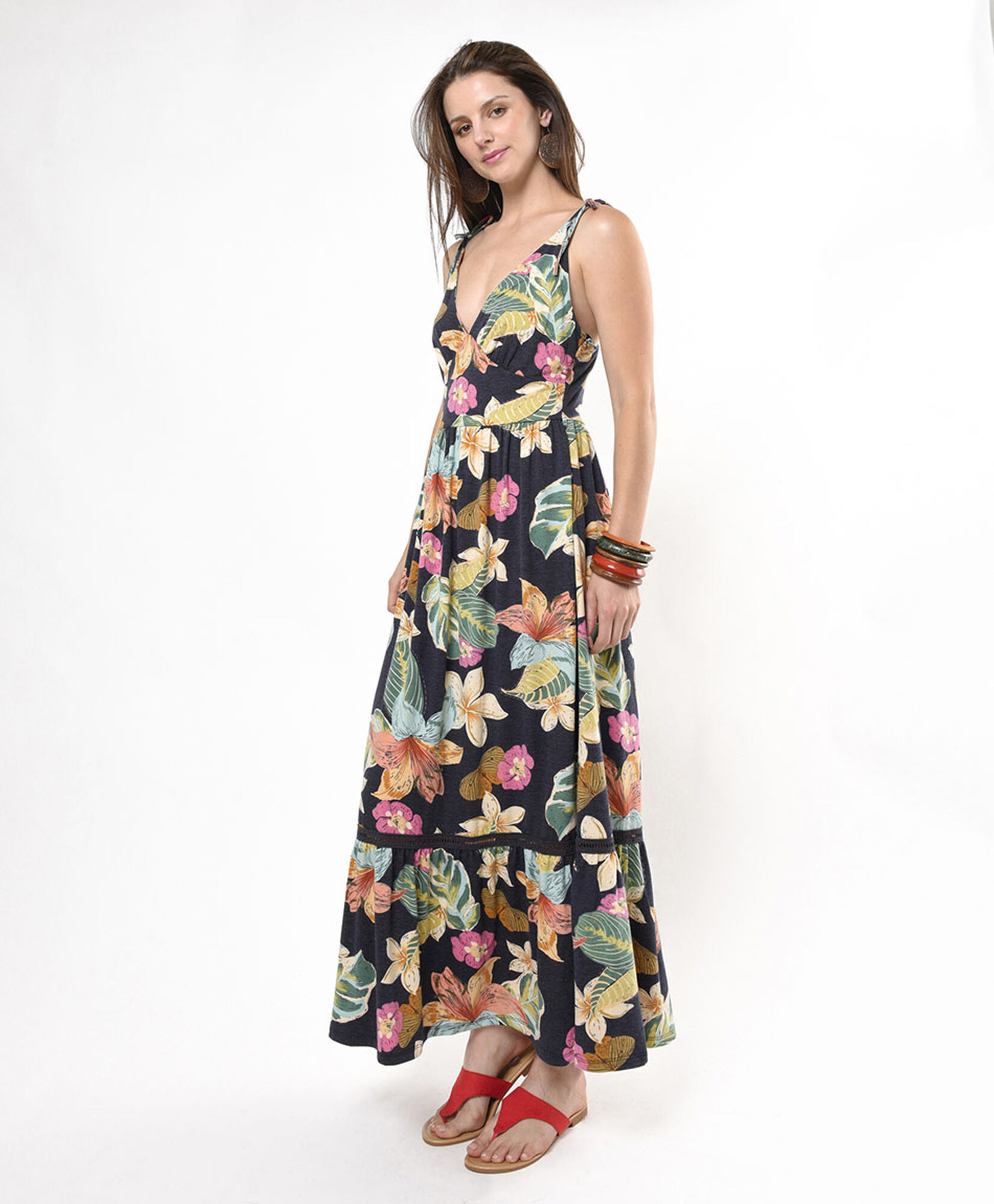 Vestido largo mujer floreado Vestido largo mujer floreado