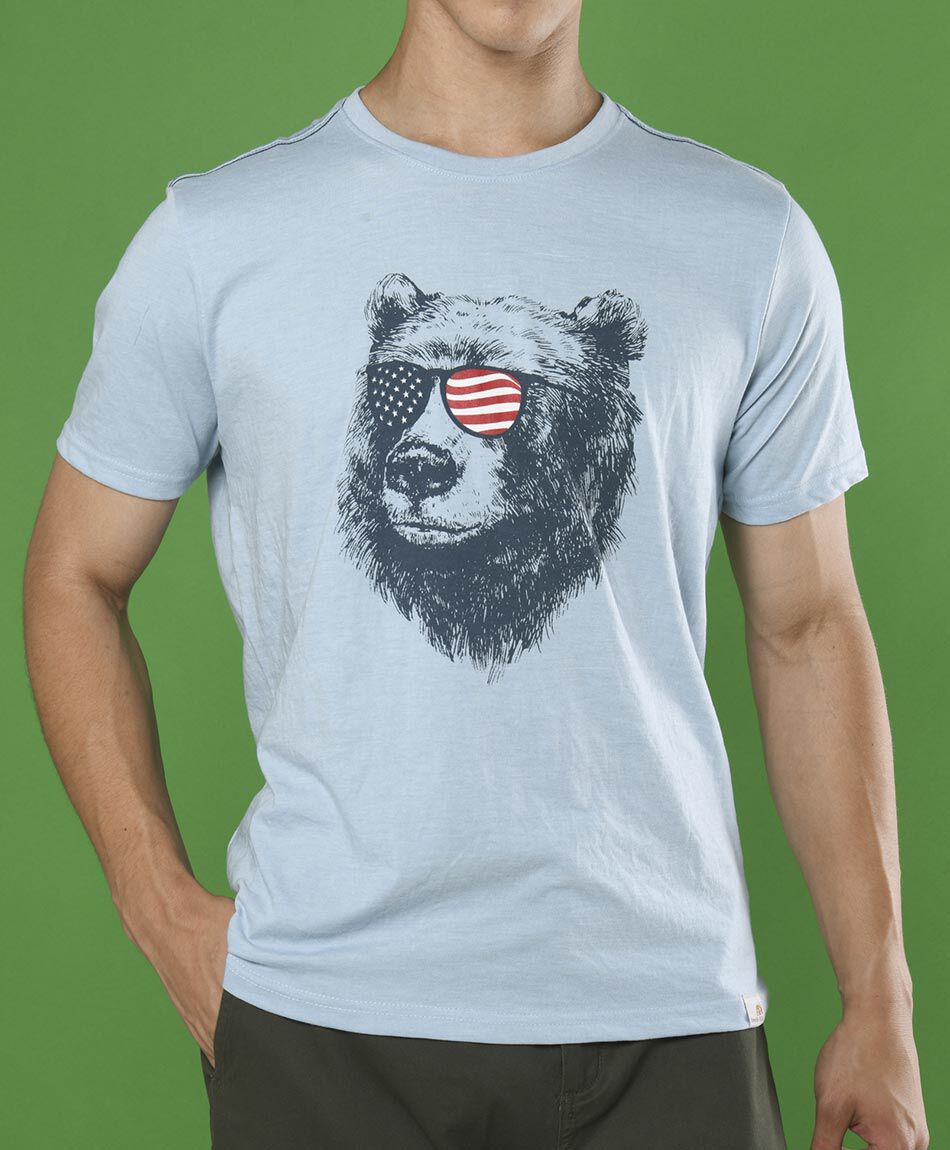 Polera manga corta cuello redondo