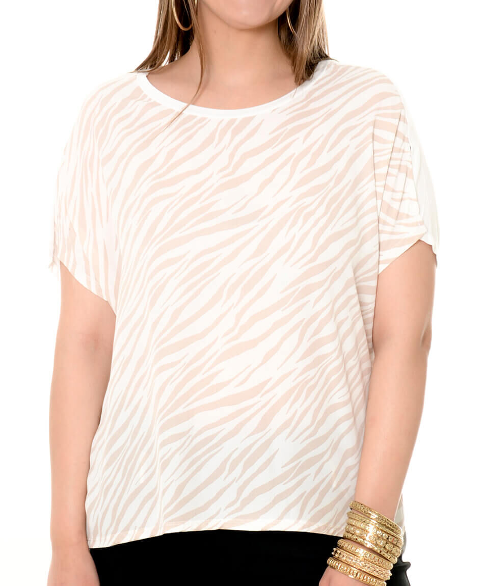 Polera estampada