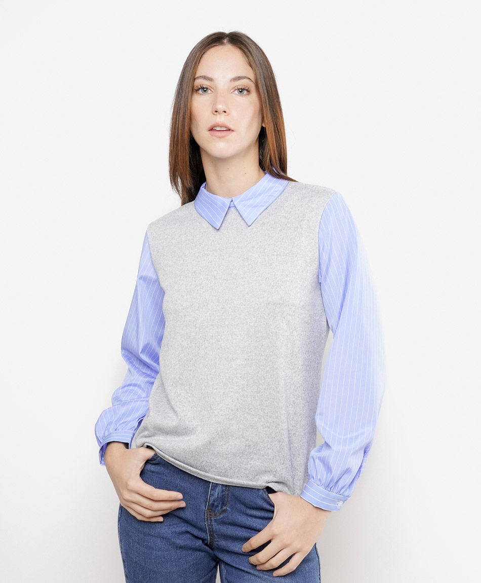 Blusa mujer mix sweater