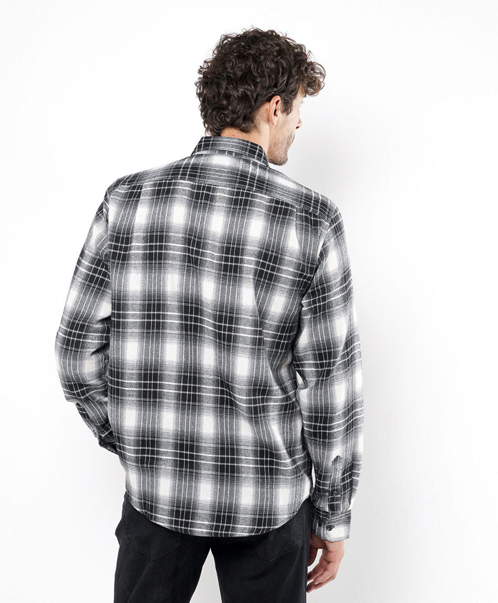 Camisa hombre cuadrillé bicolor Camisa hombre cuadrillé bicolor