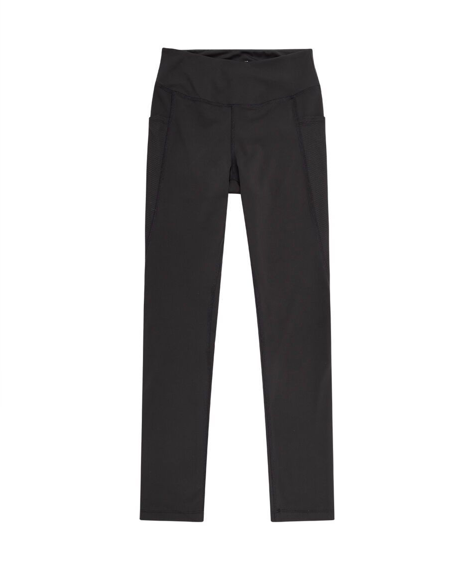 Calza deporiva mujer bolsillos black