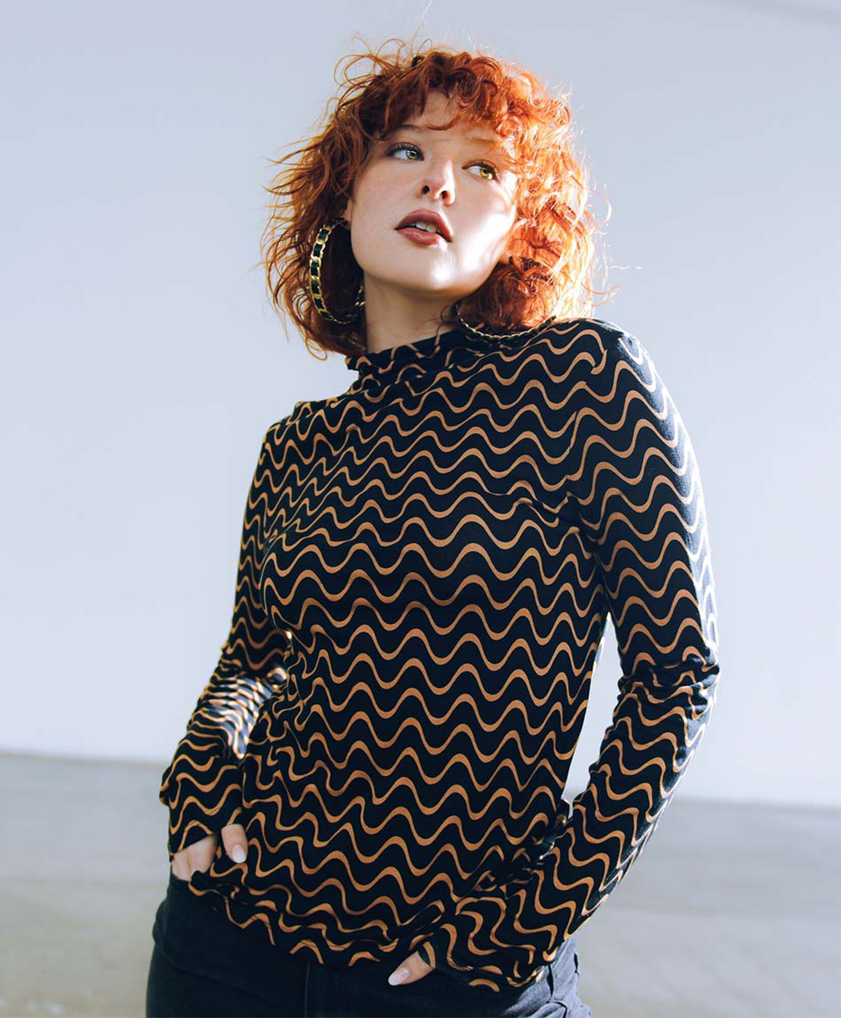 Polera mujer ondas Polera mujer ondas