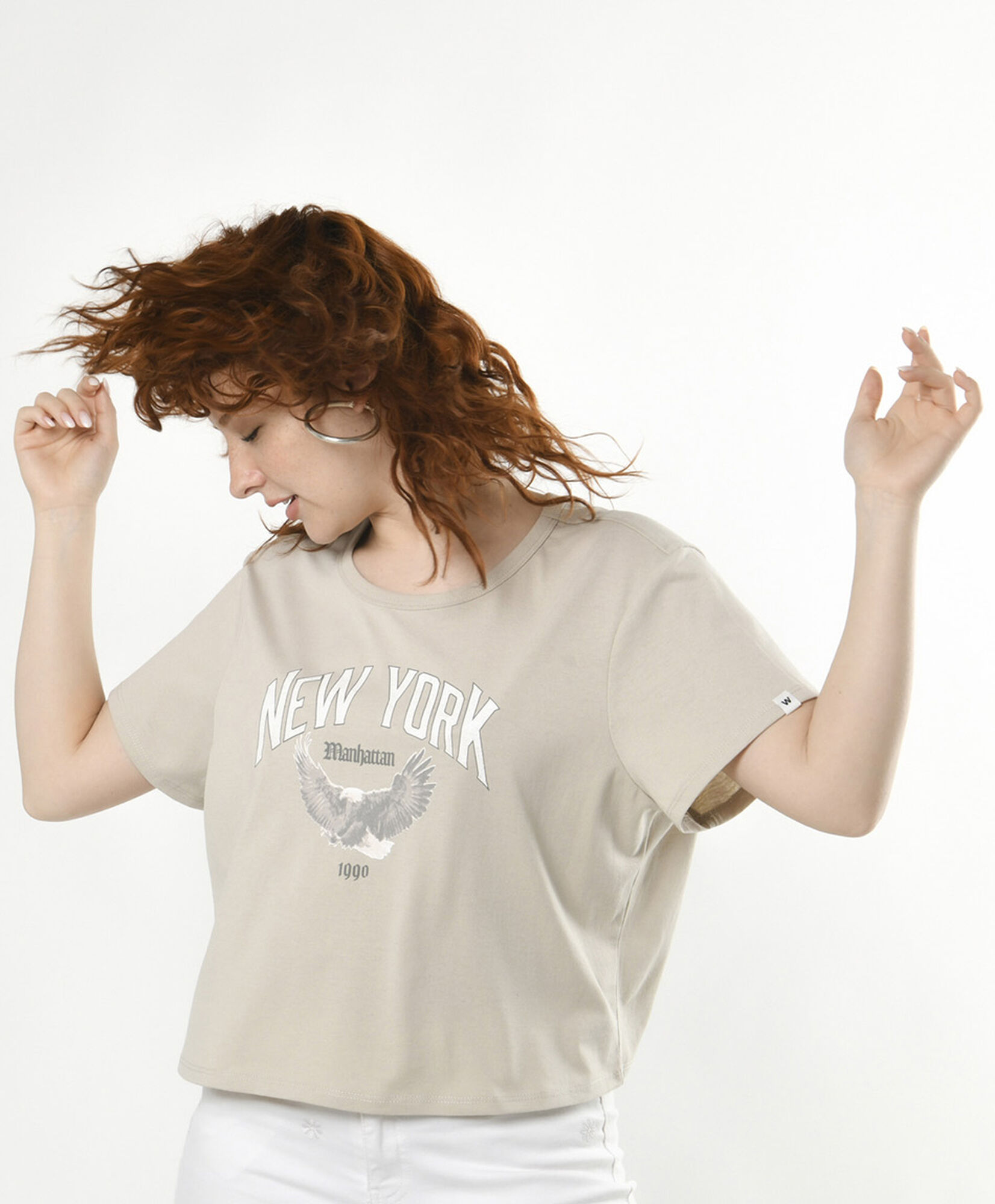 Polera mujer estampado new york Polera mujer estampado new york