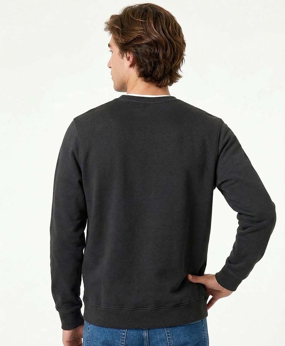 Poler&oacute;n hombre liso cuello redondo