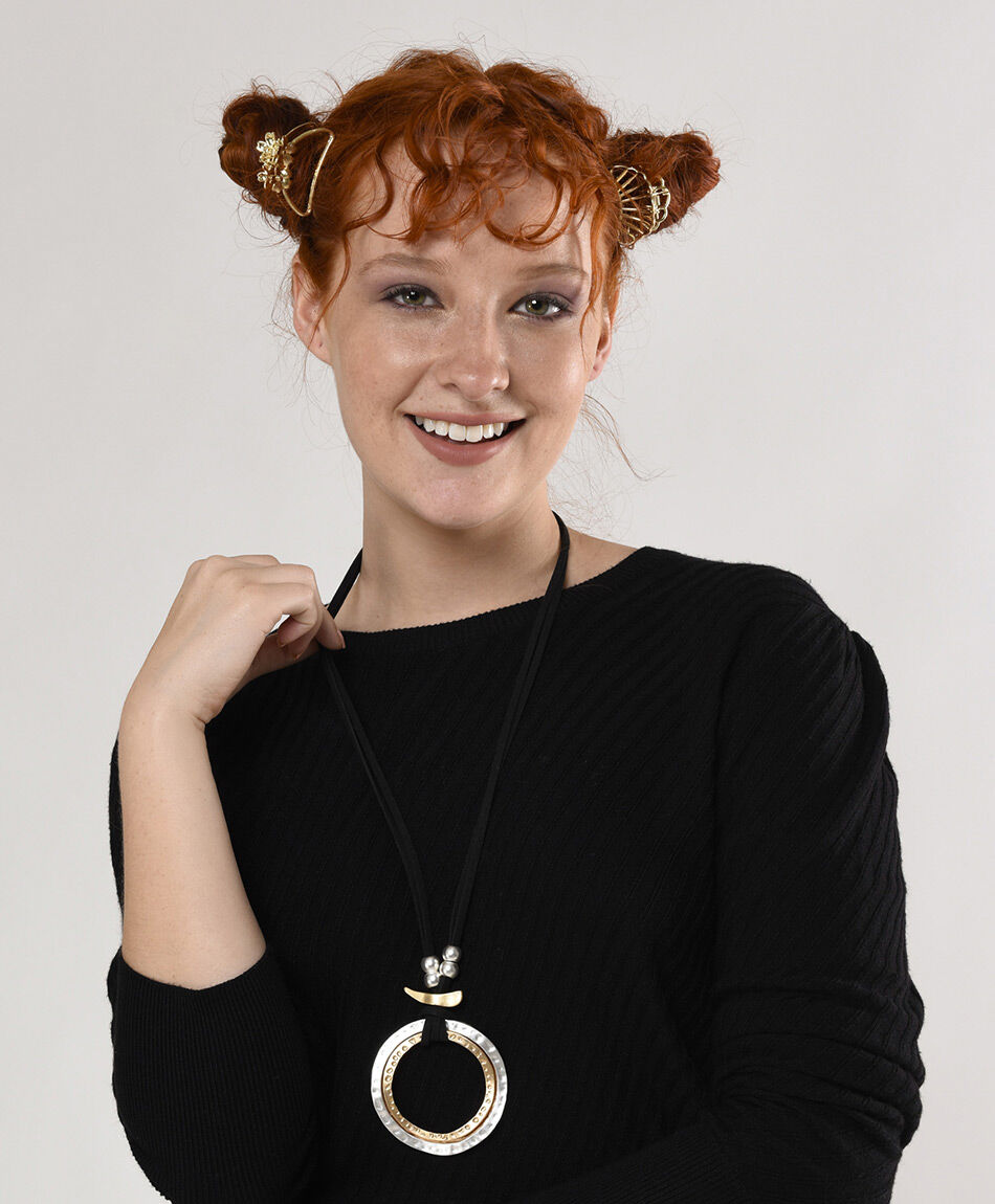 Collar mujer c&iacute;rculo grande 1 pieza