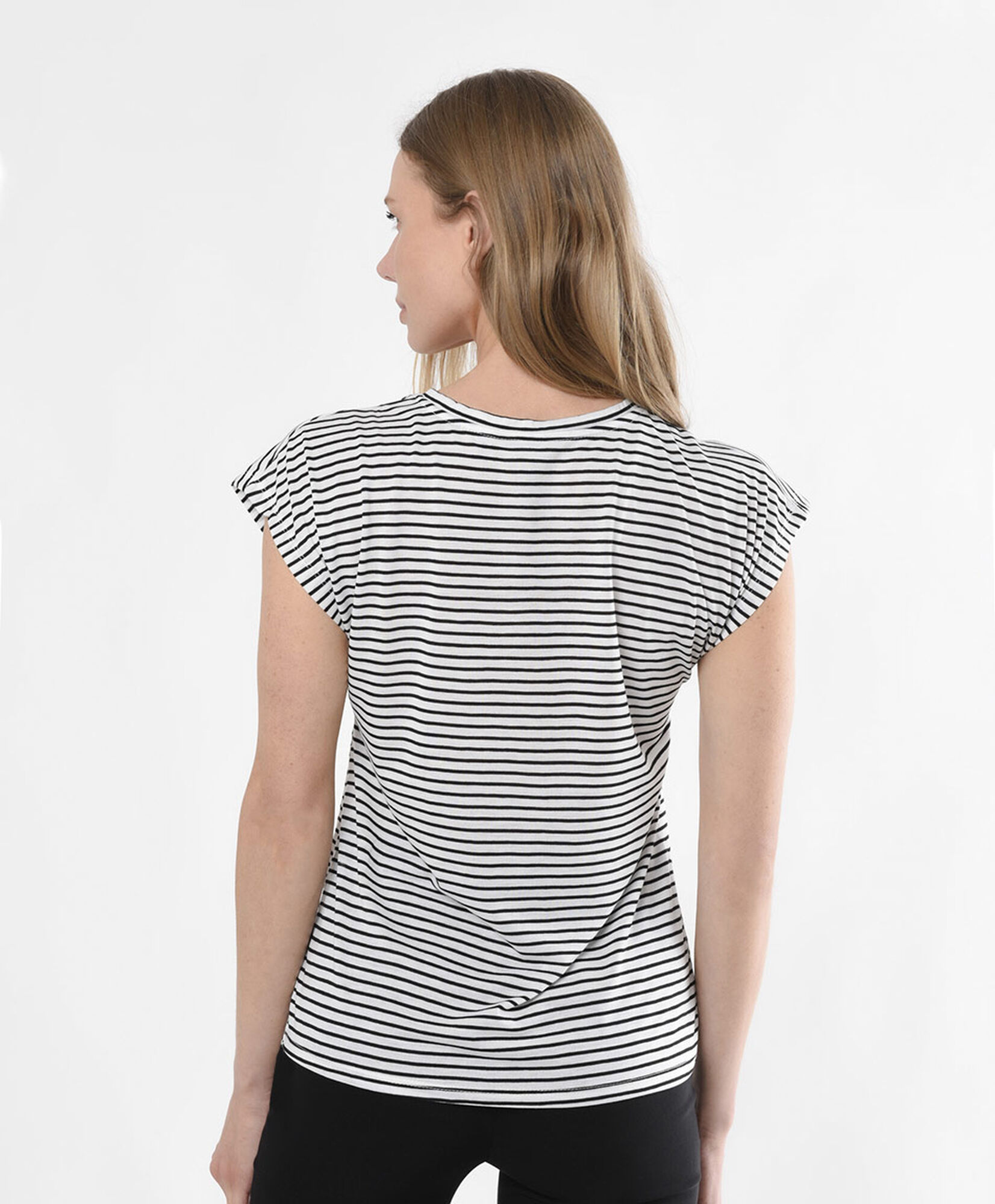 Polera mujer rayas larga Polera mujer rayas larga