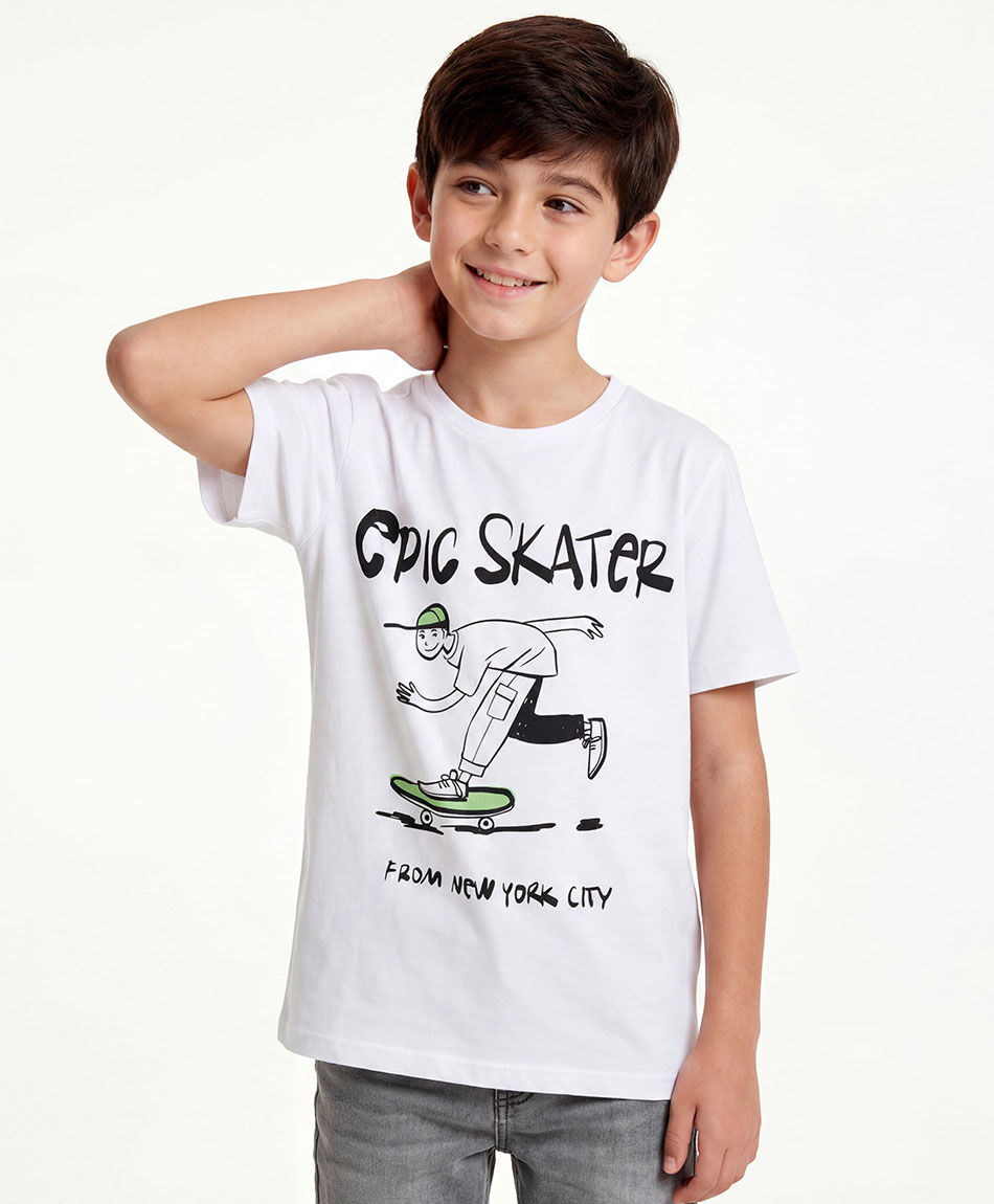 Polera ni&ntilde;o epic skater