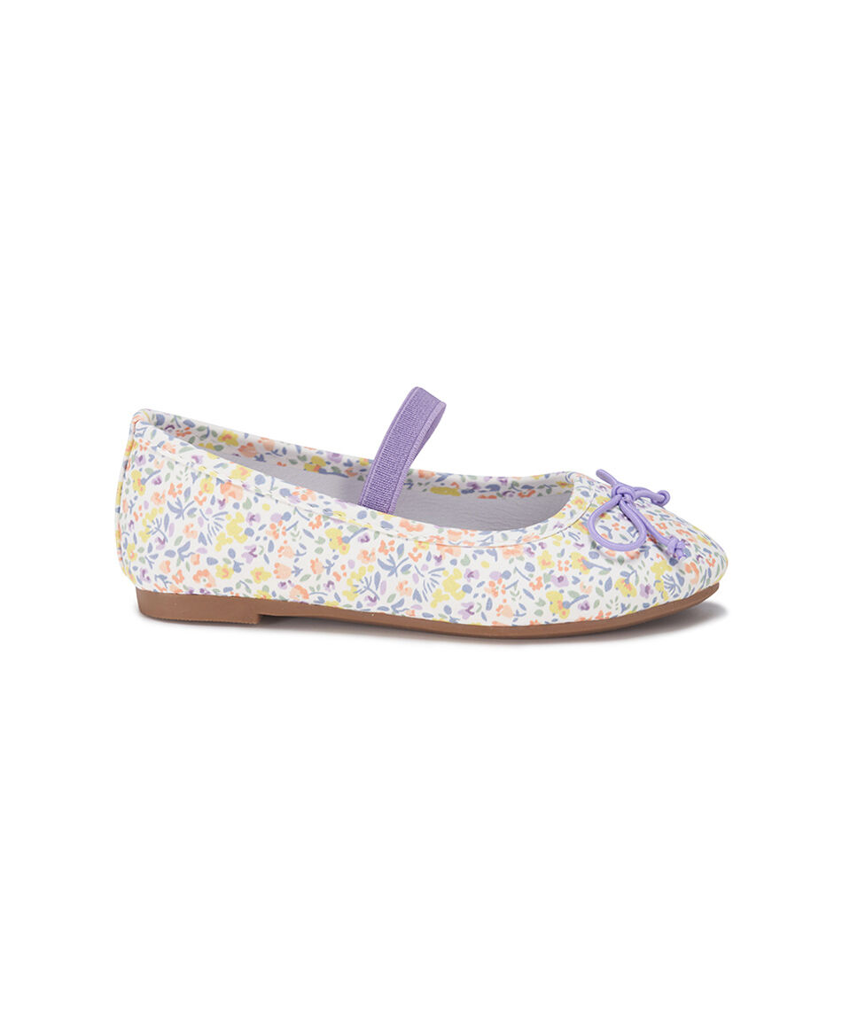 Ballerina infantil (22 a 27) floreada