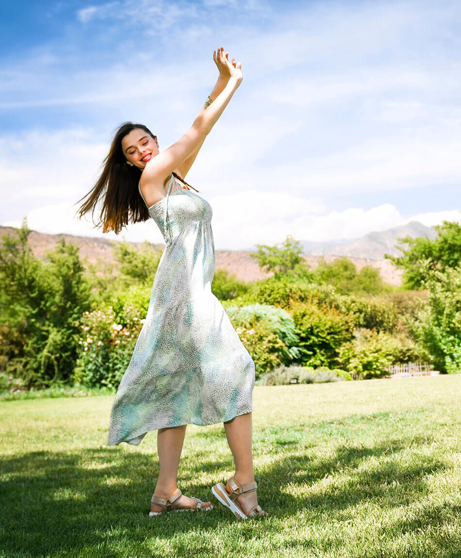 Vestido midi tirantes