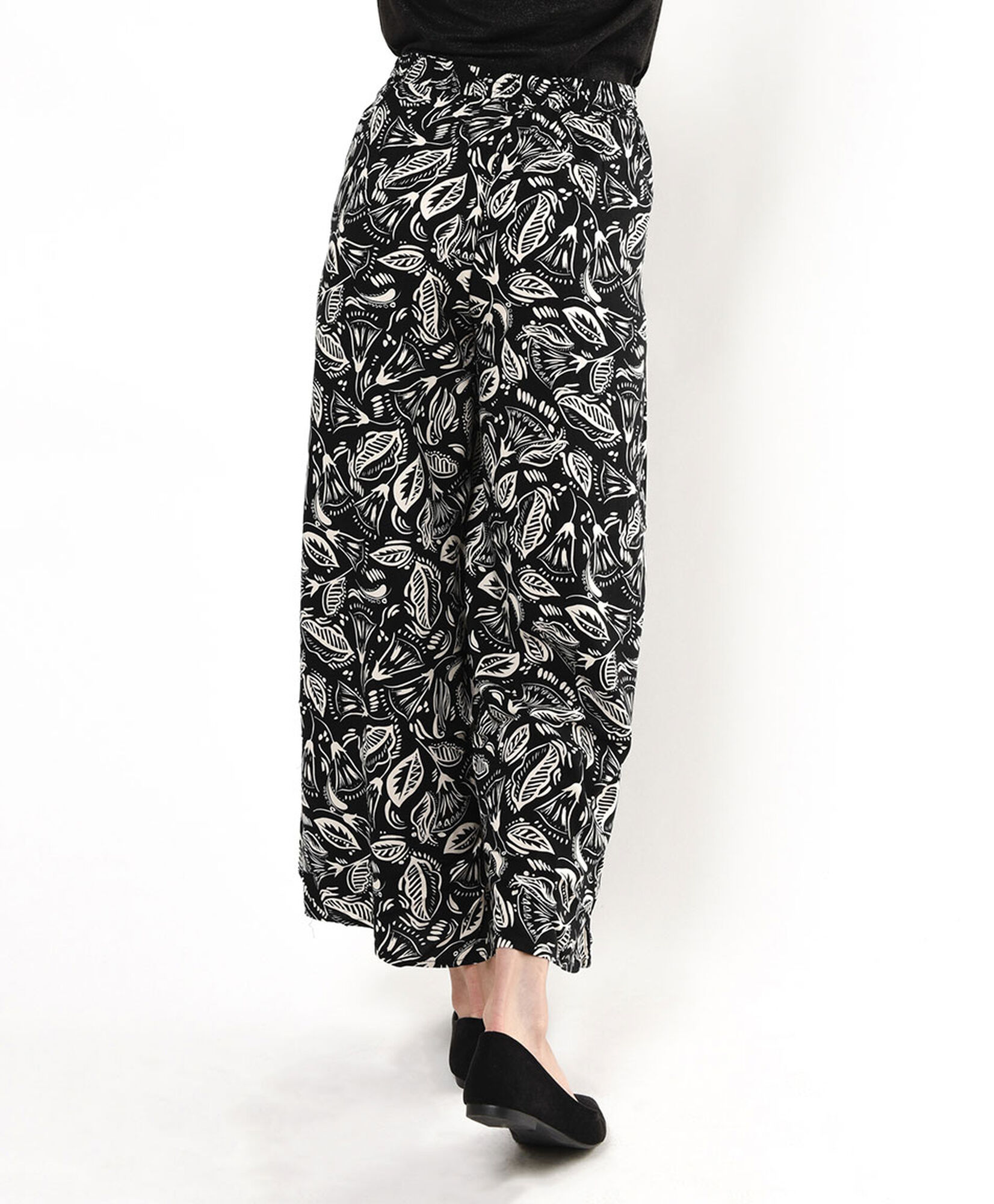 Pantalón mujer hojas wide Pantalón mujer hojas wide