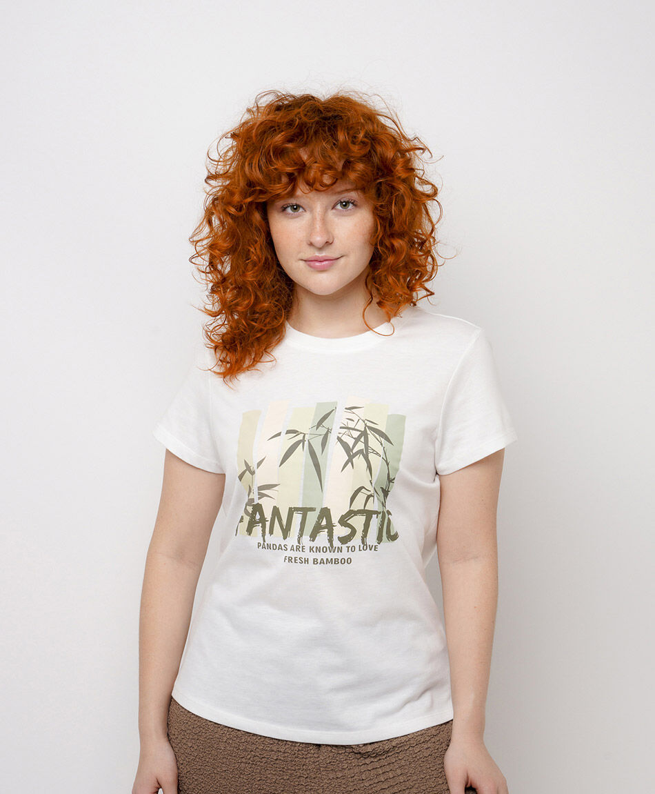 Polera mujer print bamboo
