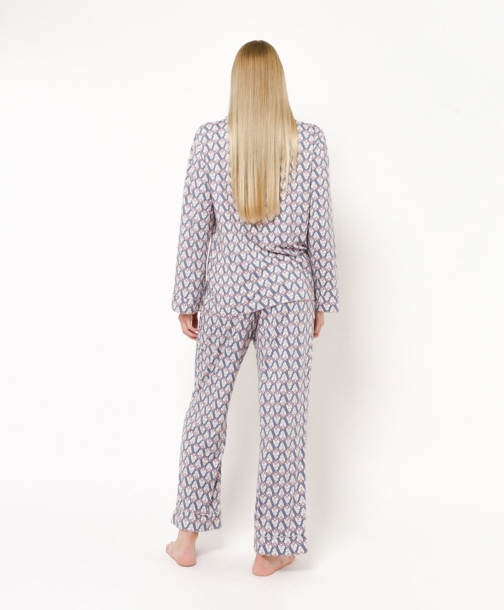 Pijama mujer camisero estampado Pijama mujer camisero estampado