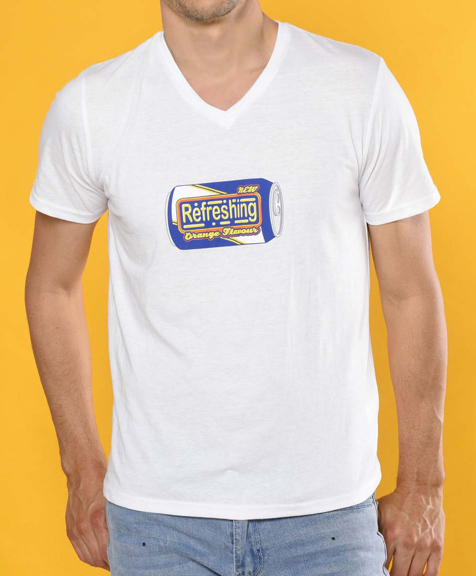 Polera hombre estampada lata Polera hombre estampada lata