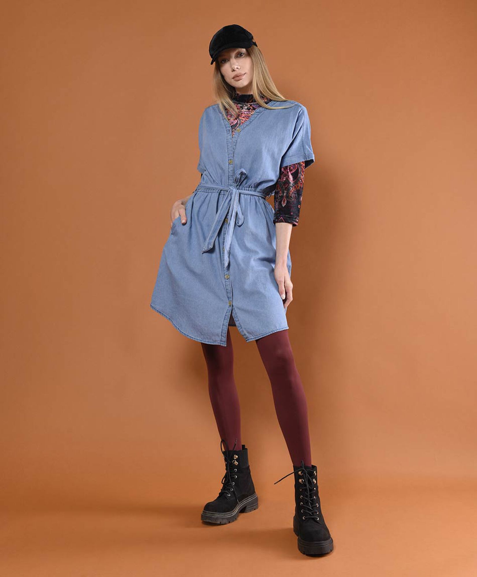 Vestido mujer denim botones Vestido mujer denim botones