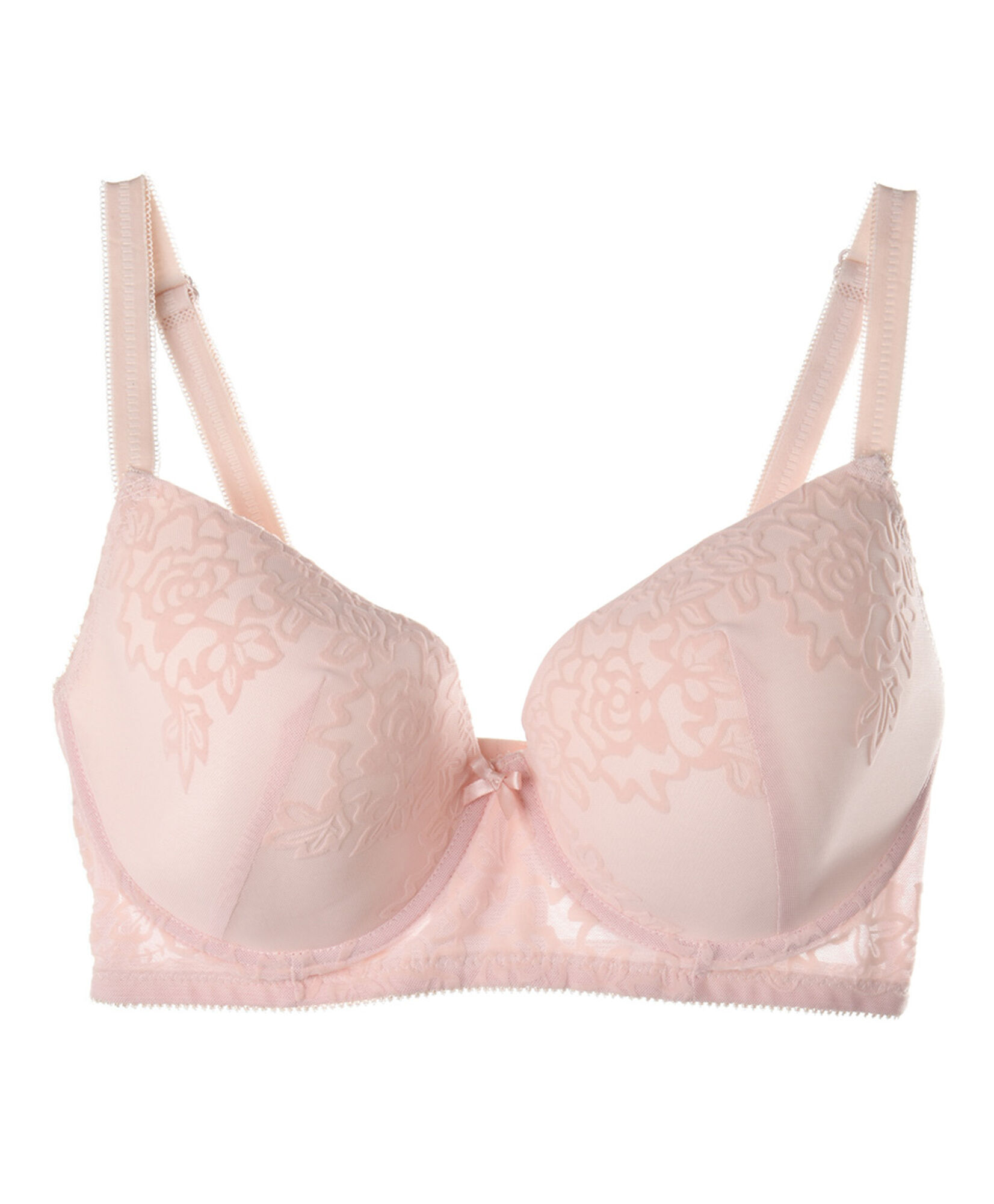 Sostén mujer liso con encajes TRICOT