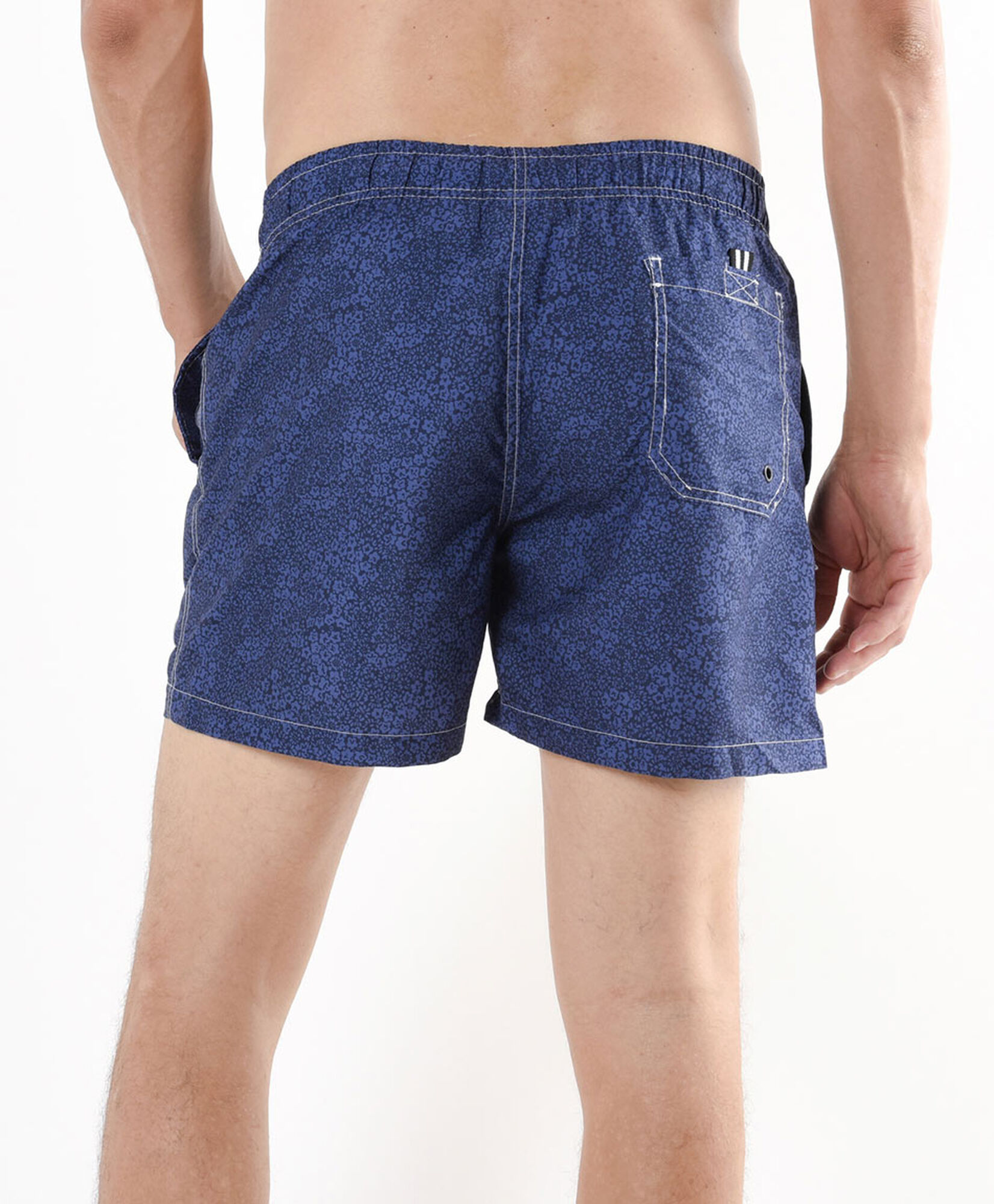 Traje de baño hombre florcitas azul Traje de baño hombre florcitas azul