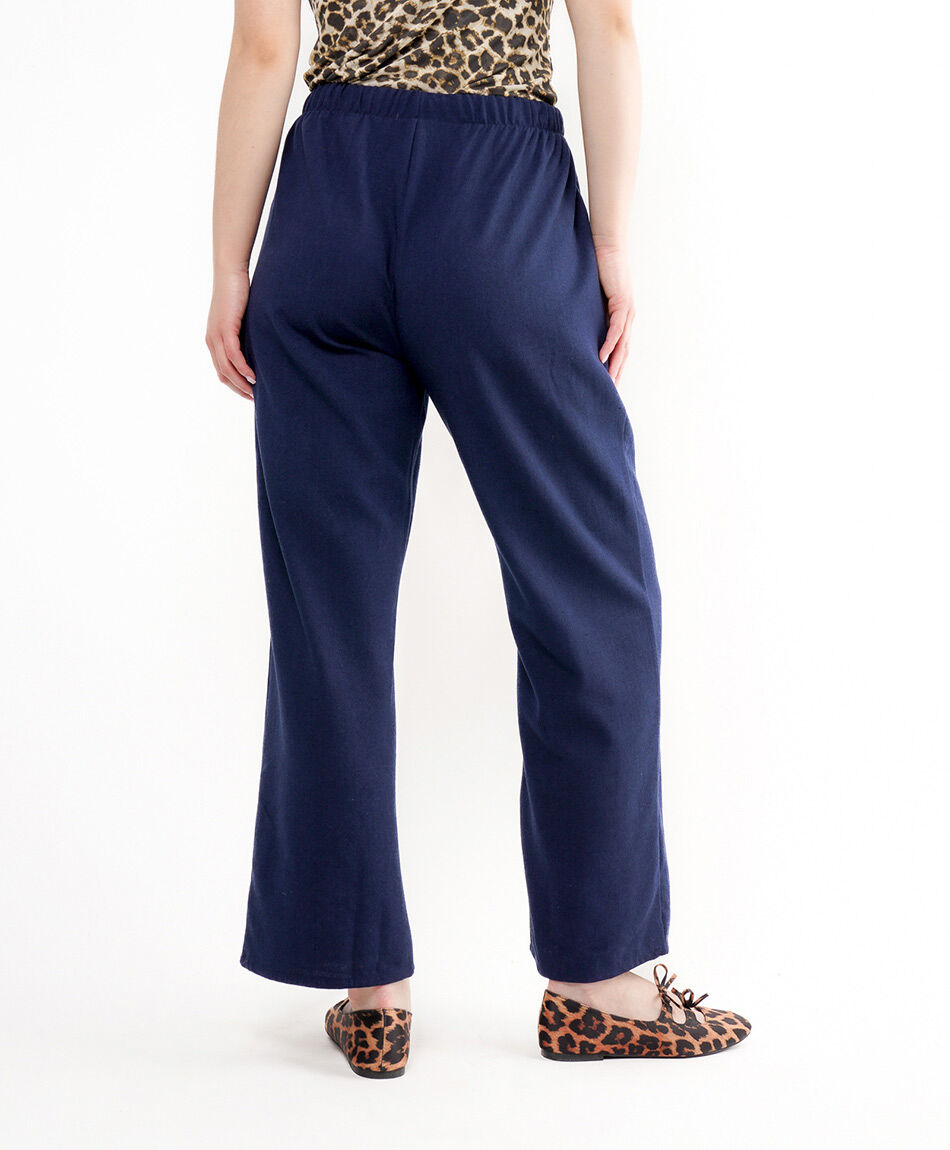 Pantal&oacute;n mujer lino azul