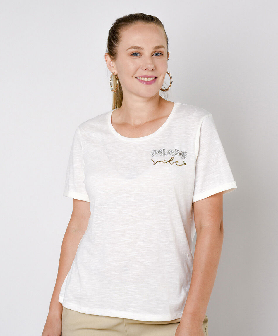 Polera mujer miami vibes