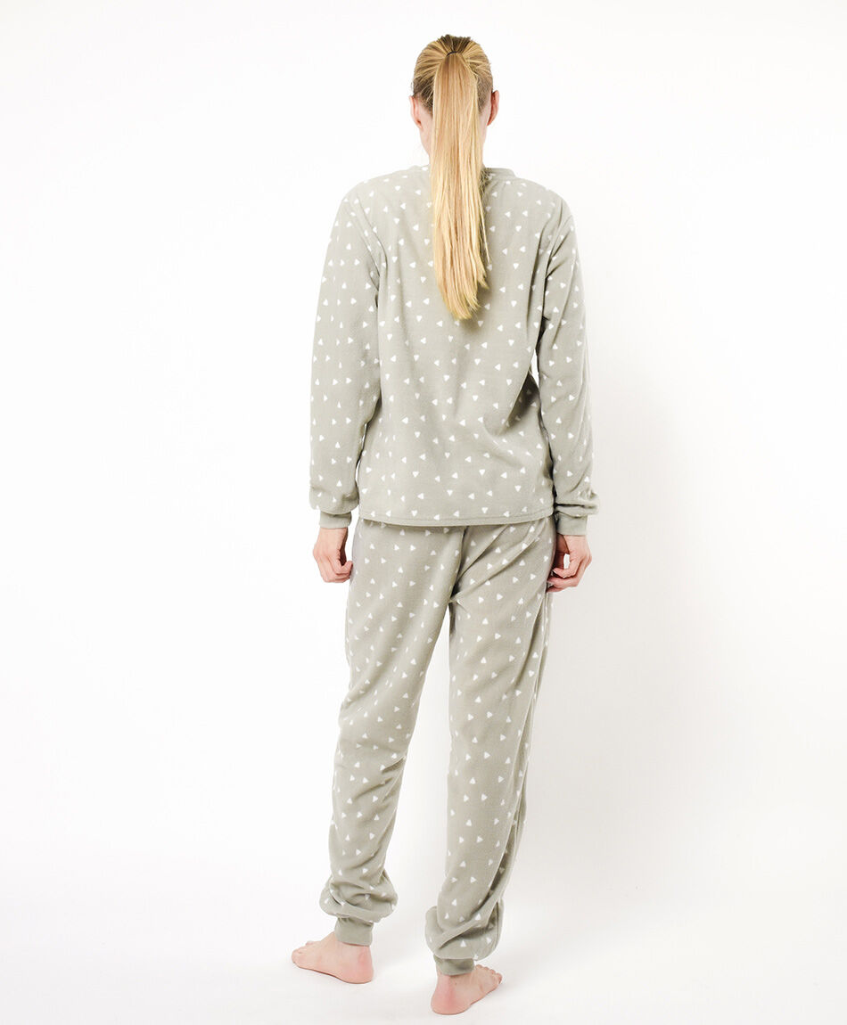 Pijama mujer micro polar tri&aacute;ngulos
