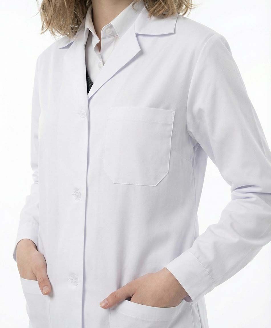 Delantal escolar blanco