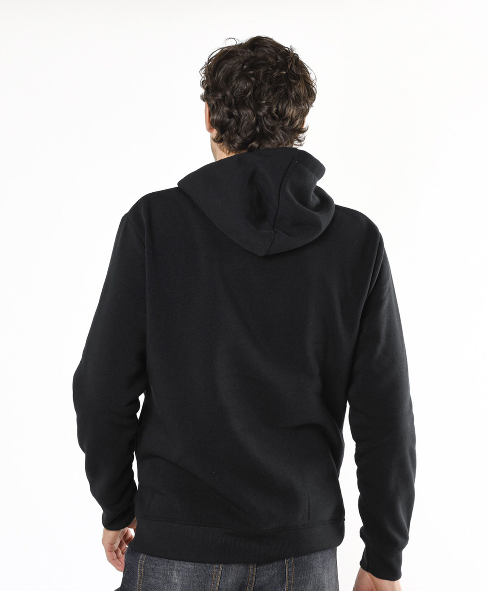 Polerón hombre liso básico negro Polerón hombre liso básico negro