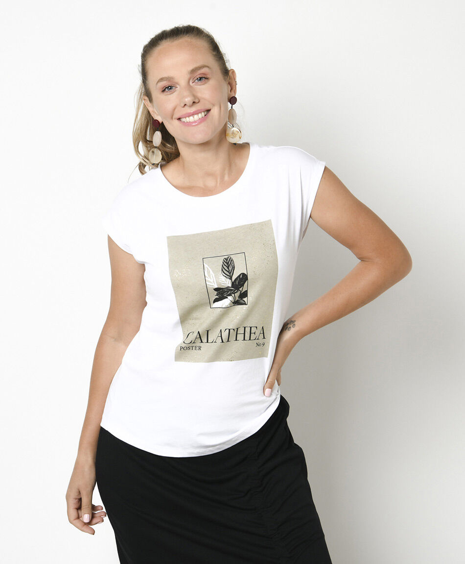 Polera mujer poster calathea