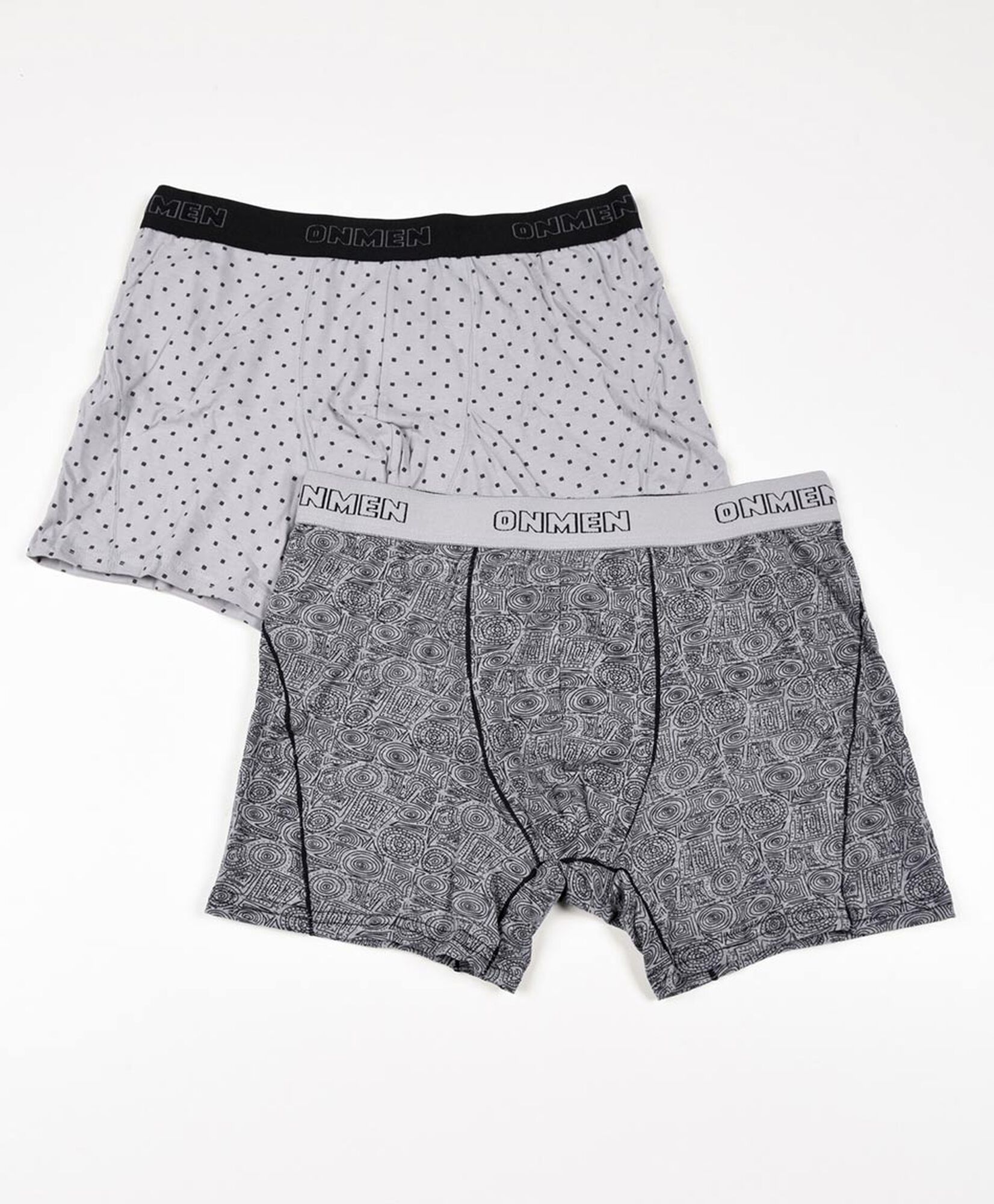 Pack 2 boxer hombre diseño gris Pack 2 boxer hombre diseño gris