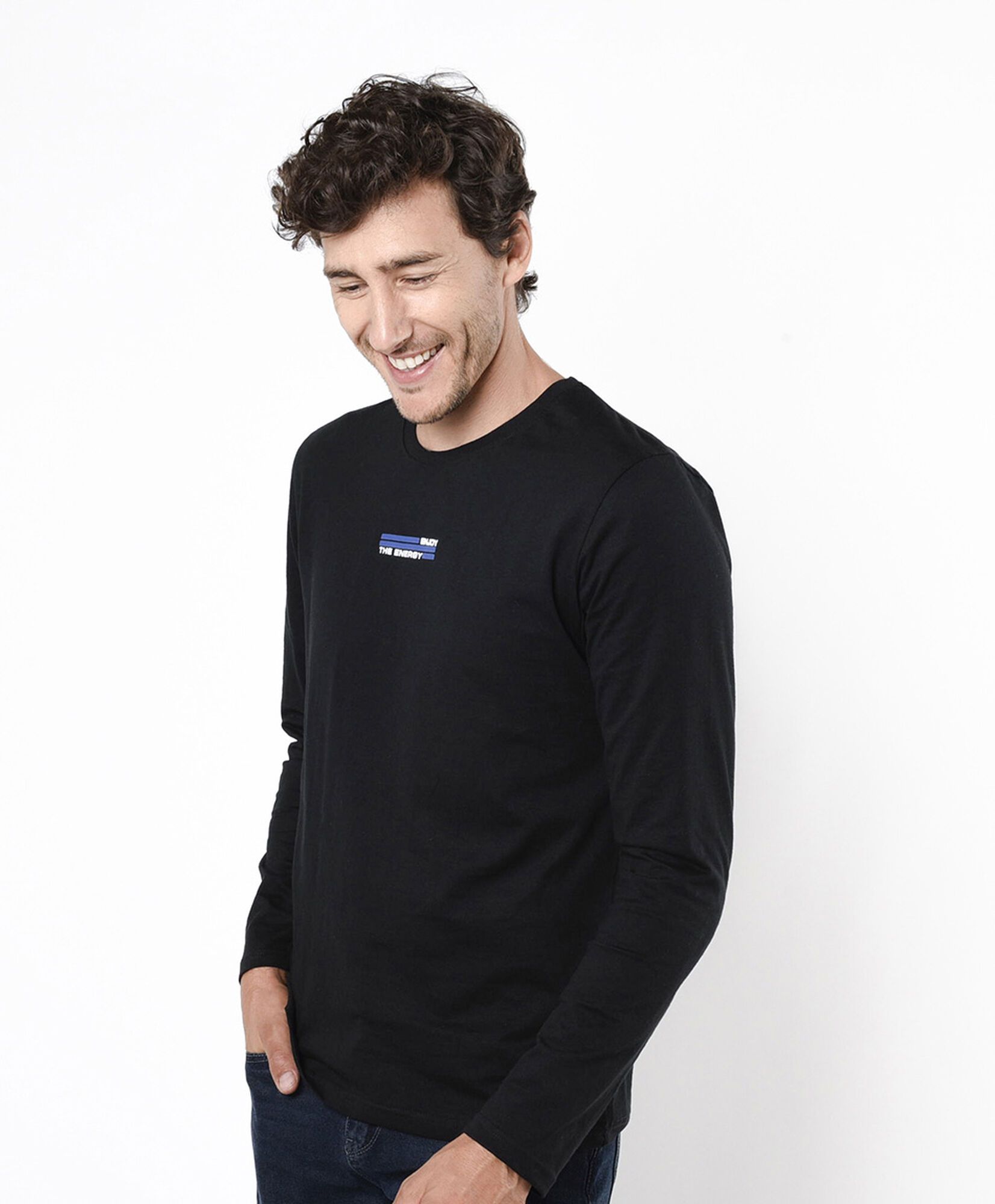 Polera hombre doble estampado energy Polera hombre doble estampado energy