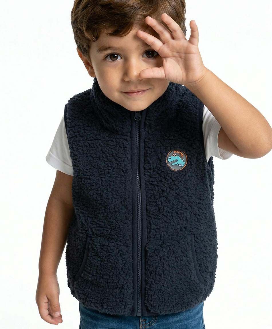 Poler&oacute;n beb&eacute; vest chiporro gris