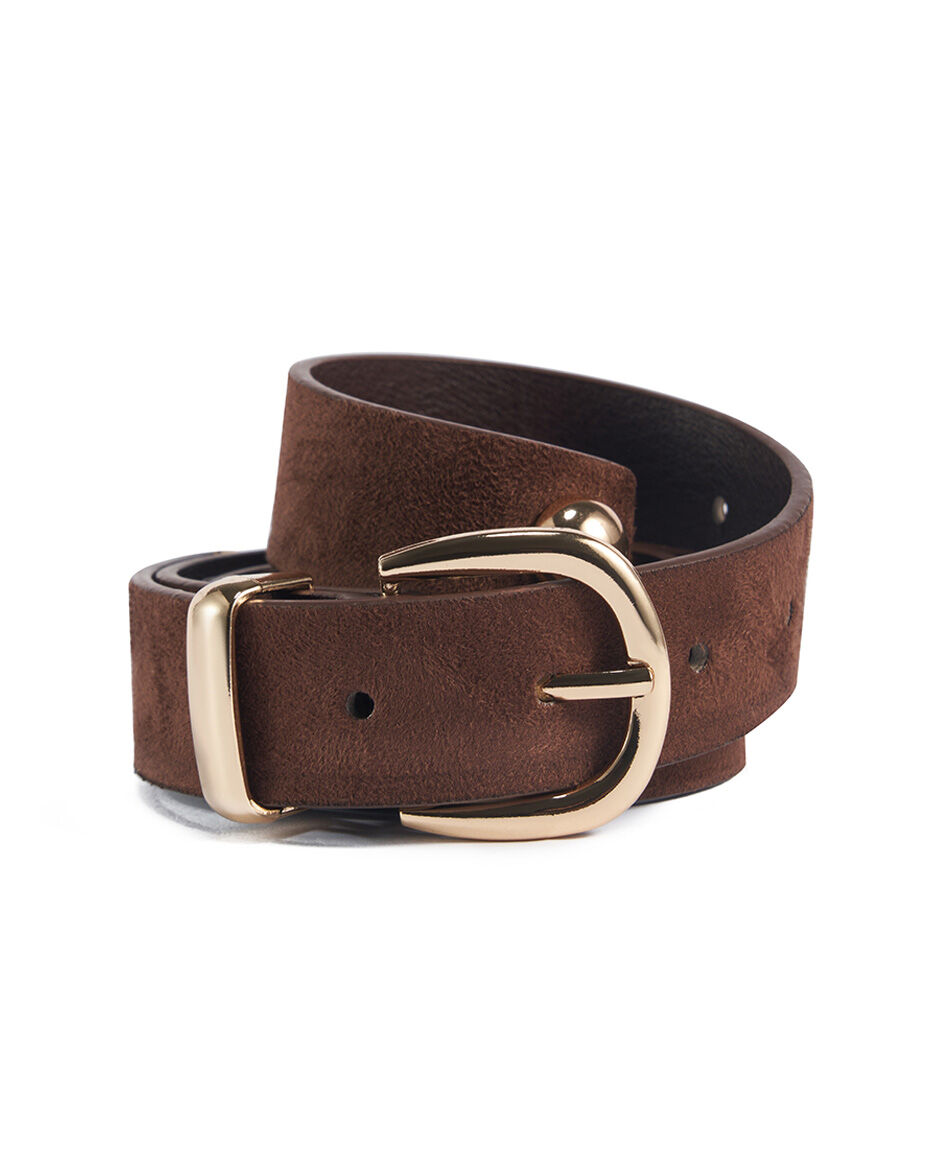 Cintur&oacute;n mujer hebilla dorada