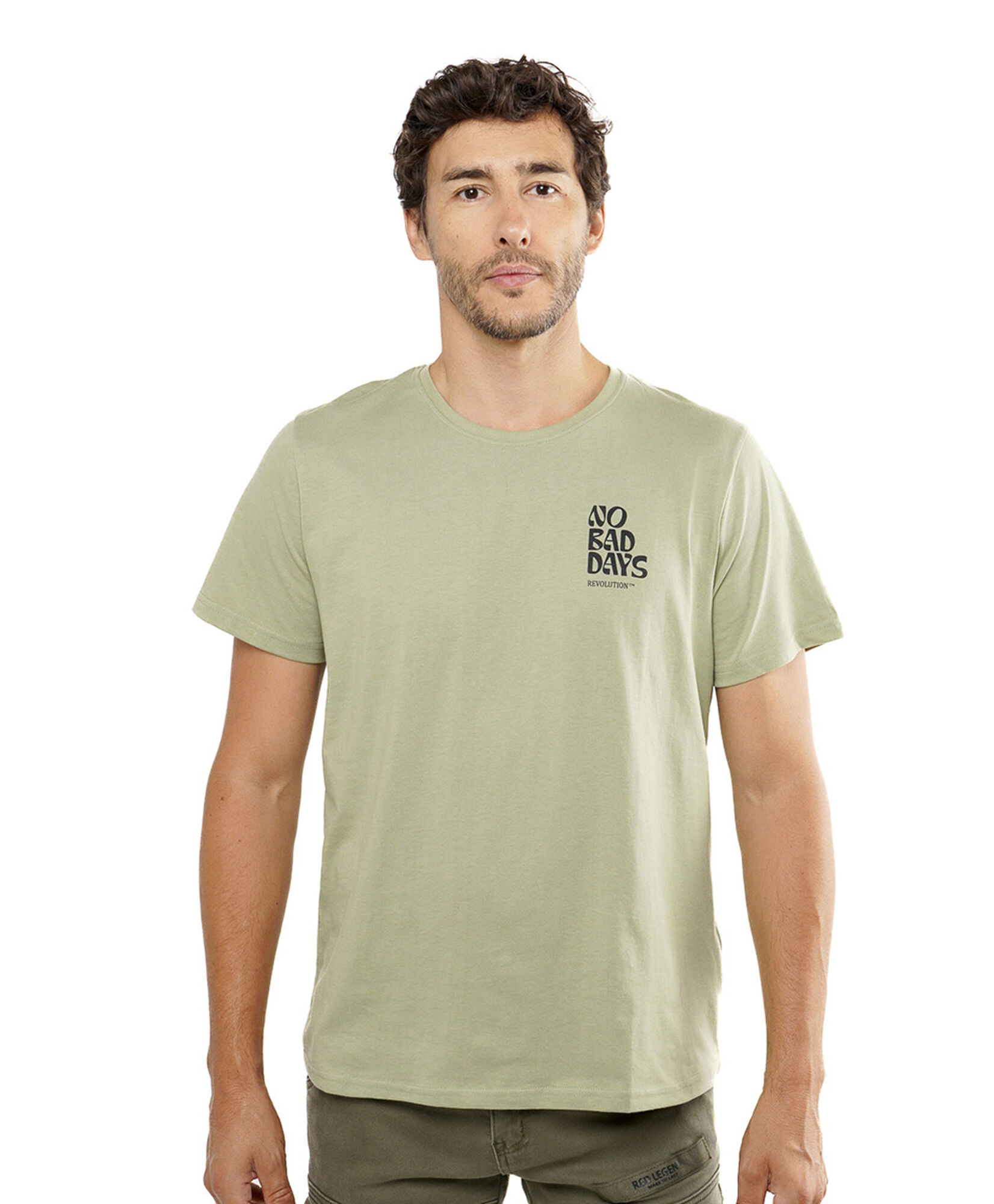 Polera hombre doble estampado no bad days Polera hombre doble estampado no bad days