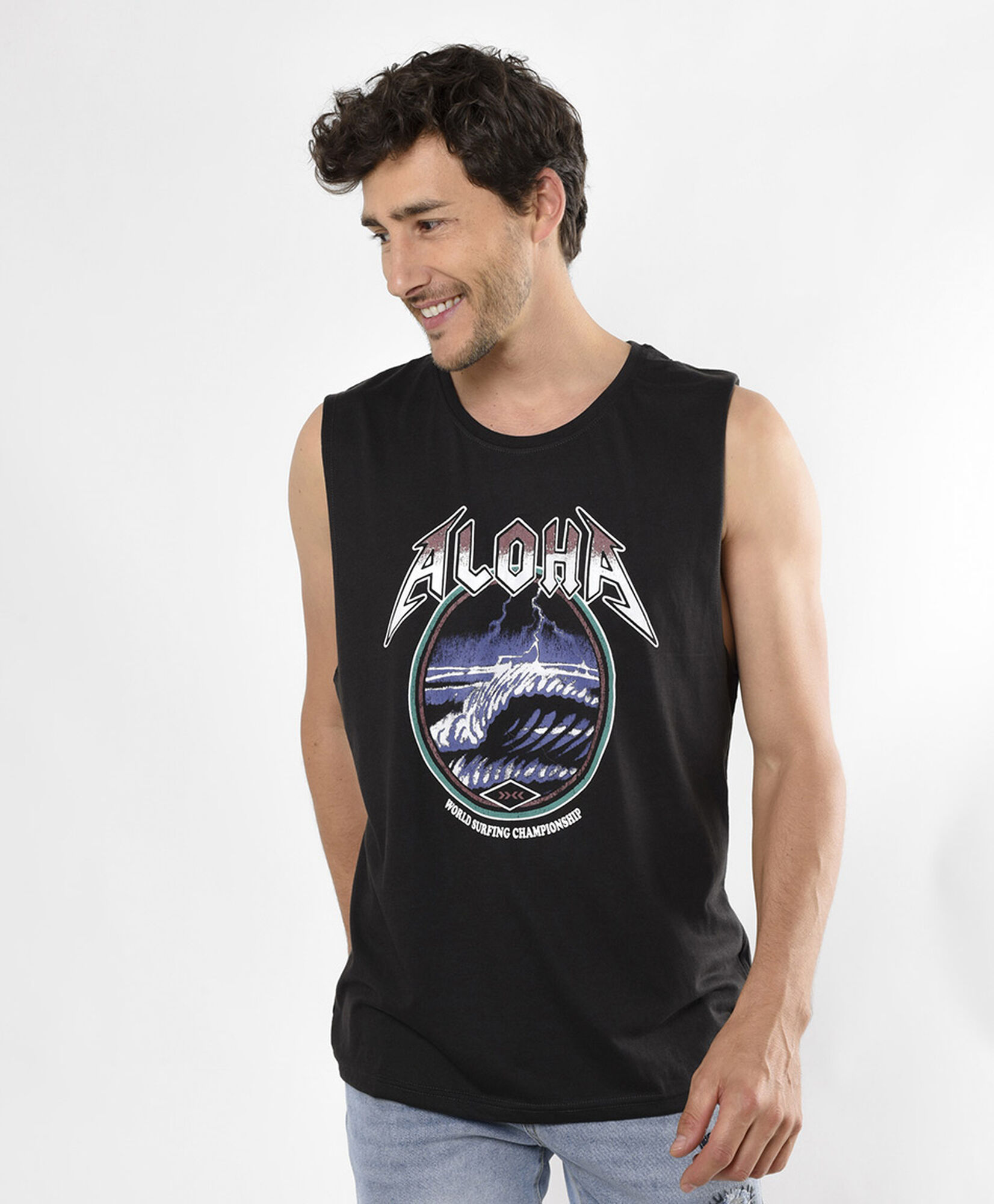 Polera hombre aloha sin mangas Polera hombre aloha sin mangas
