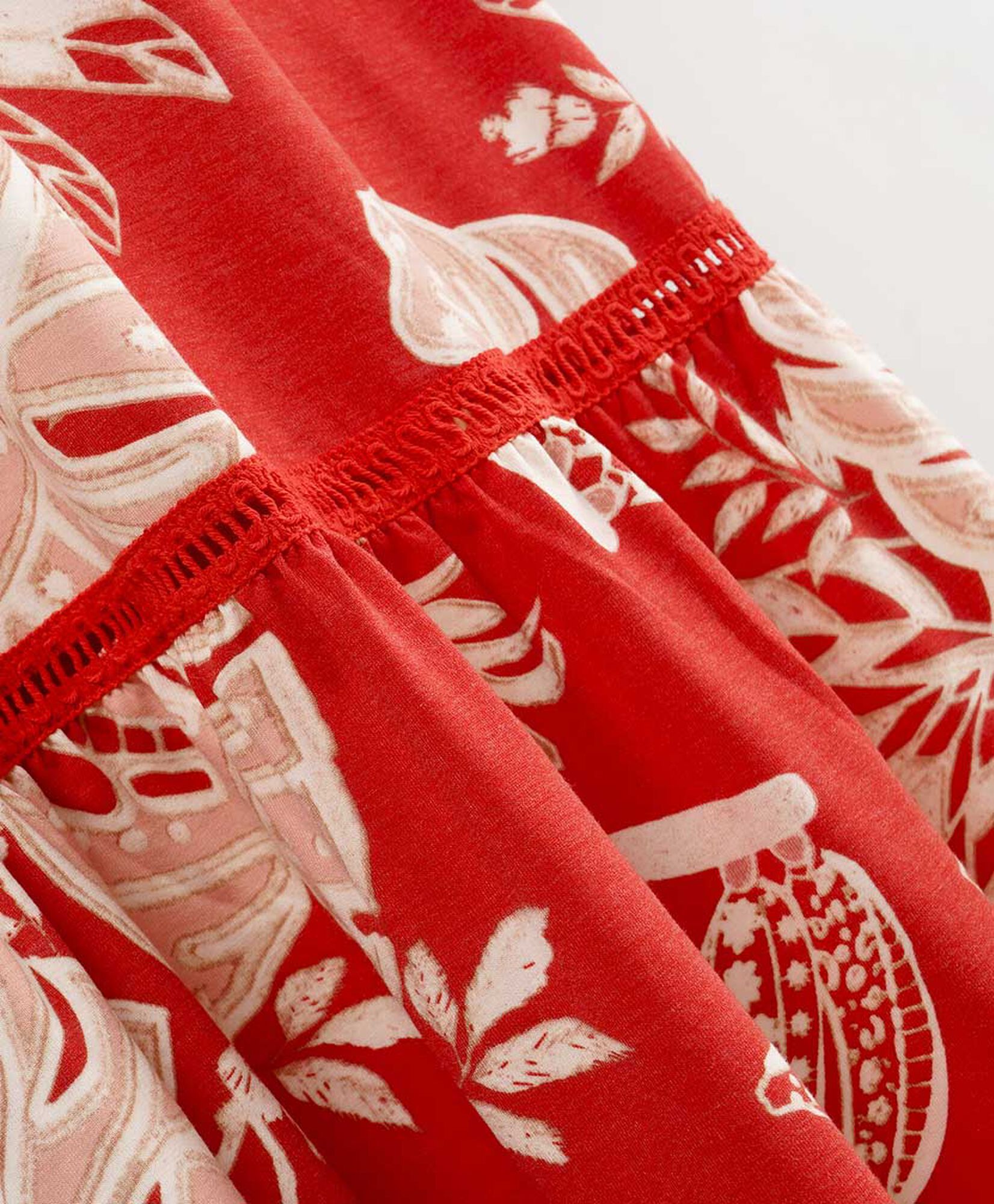 Vestido mujer floral rojo Vestido mujer floral rojo