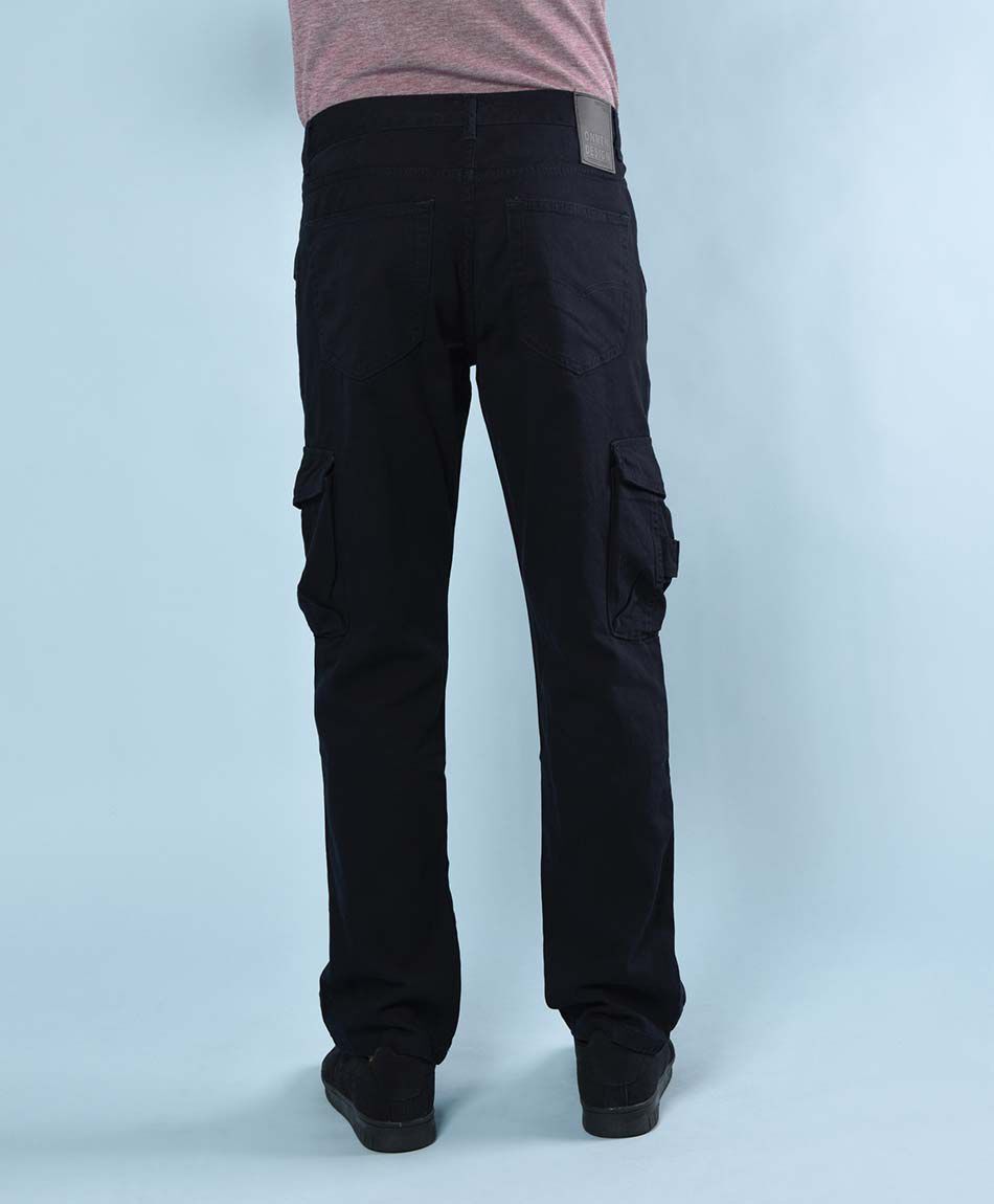 Pantalon cargo gabardina
