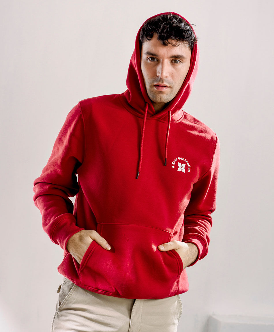 Poler&oacute;n hombre doble estampado new generation