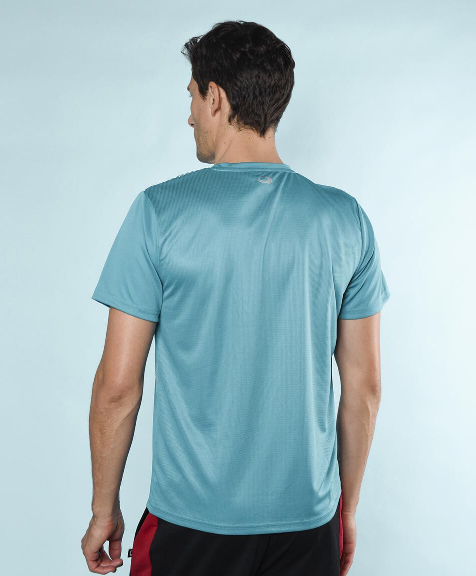 Polera deportiva manga corta cuello redondo