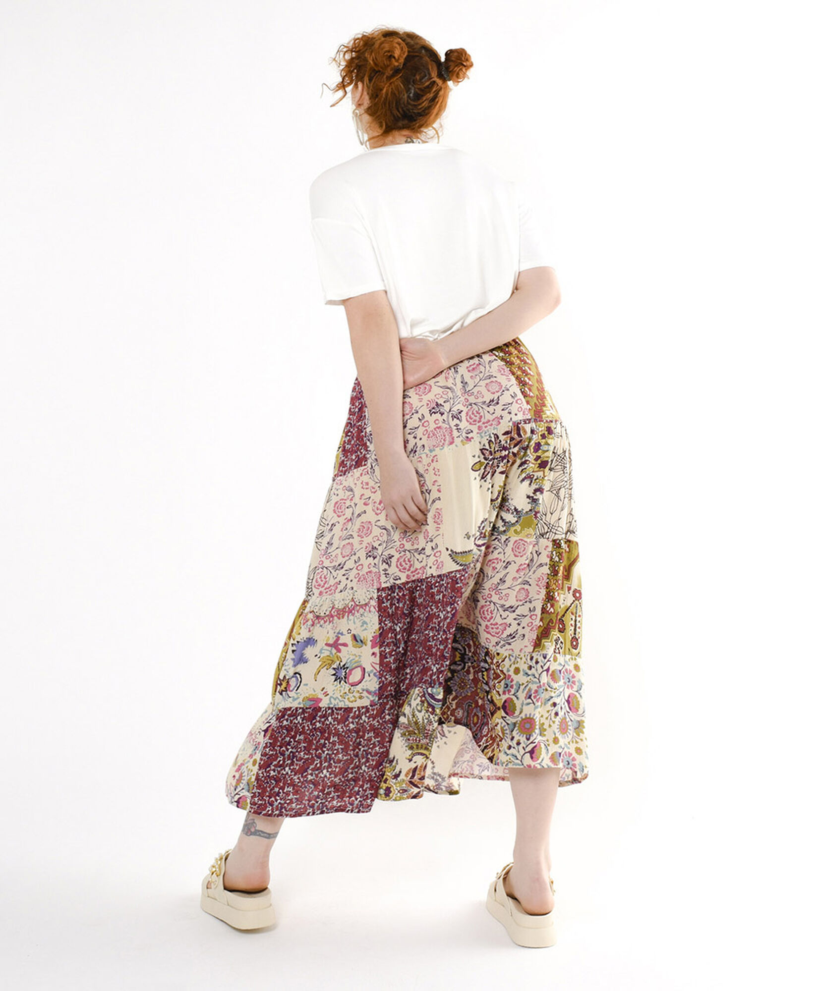 Falda mujer larga patchwork Falda mujer larga patchwork