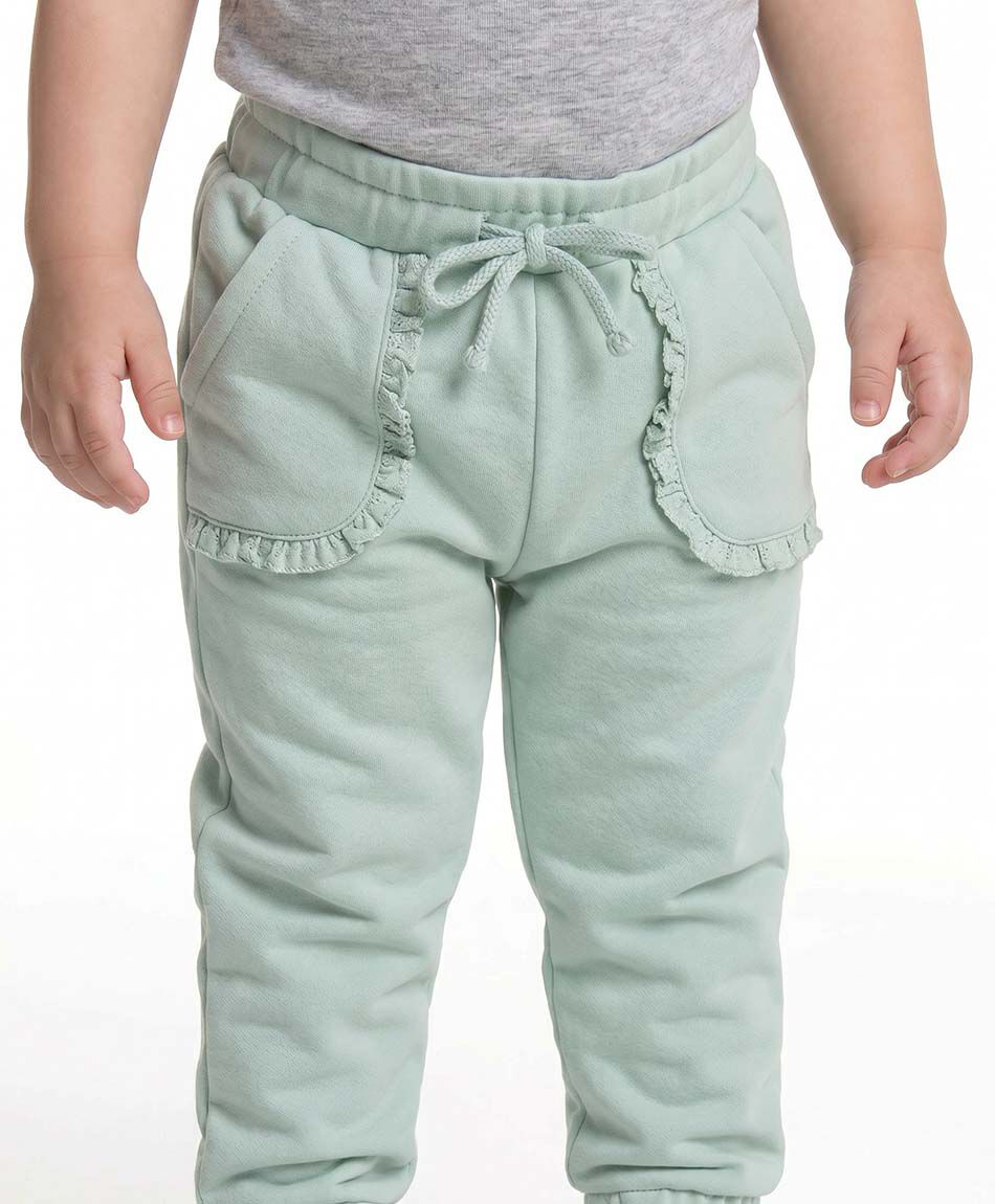 Pantal&oacute;n buzo beb&eacute; bolsillos vuelitos