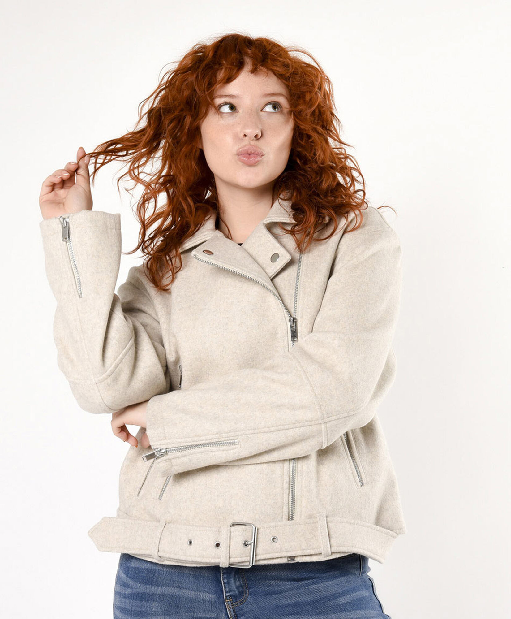 Chaqueta mujer cruzada cinturón Chaqueta mujer cruzada cinturón