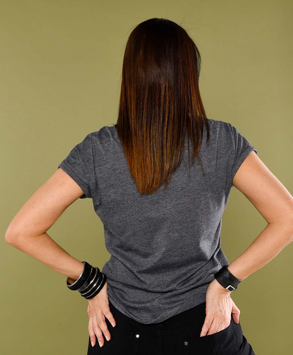 Polera manga mini cuello redondo