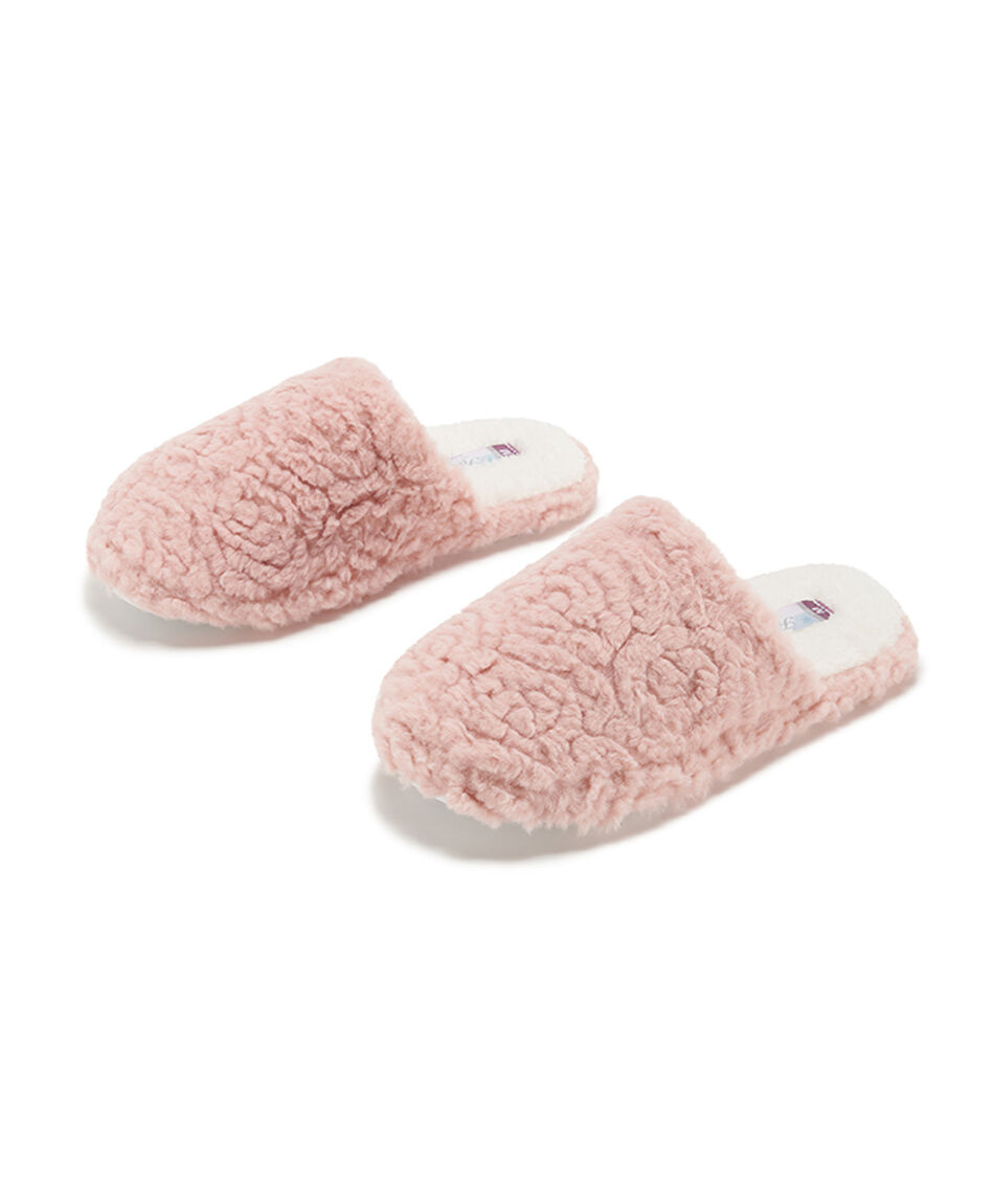 Pantufla mujer dise&ntilde;o rosas