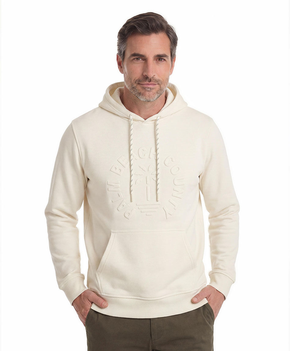 Poler&oacute;n hombre tipo canguro relieve