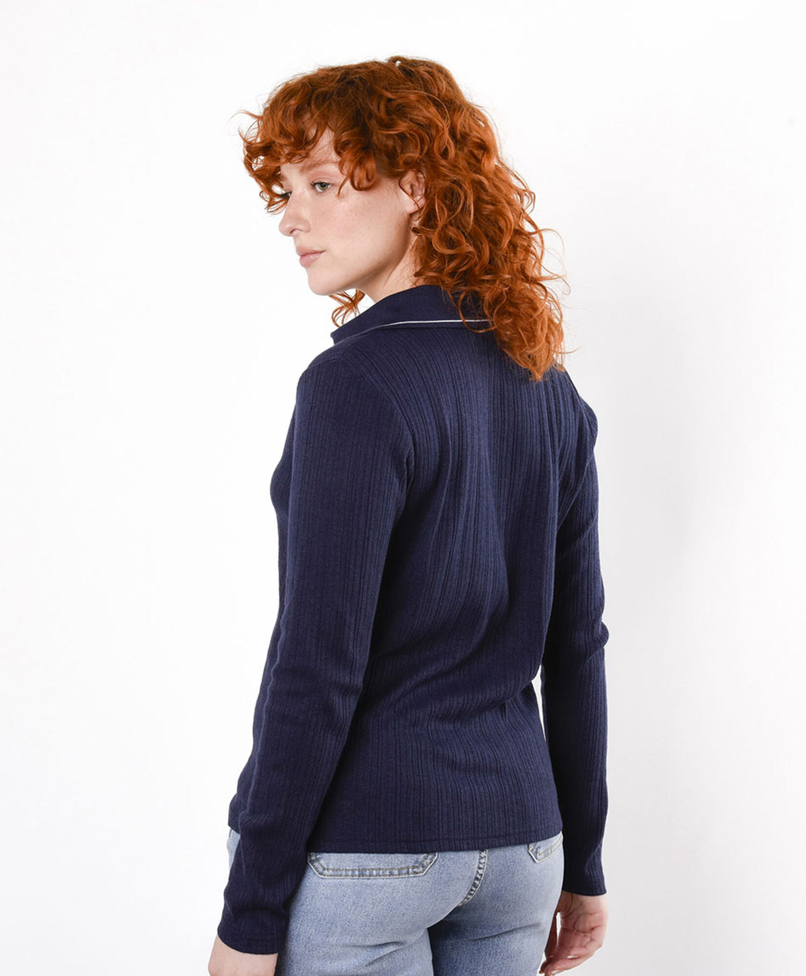 Polera mujer cuello piqué Polera mujer cuello piqué
