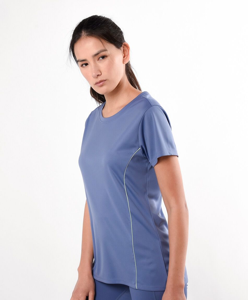 Polera deportiva mujer azul