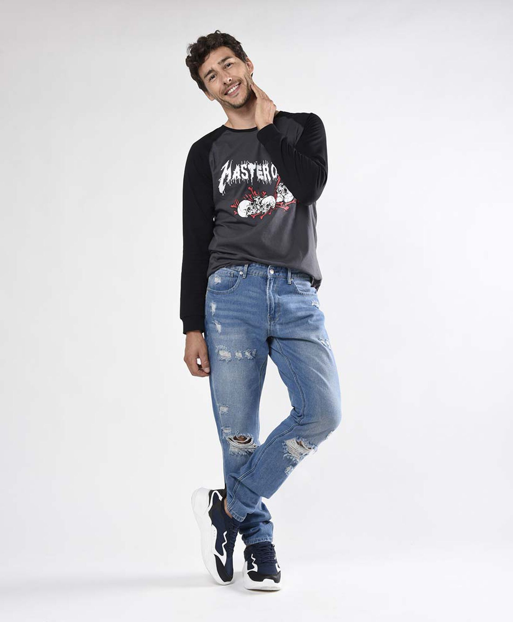 Jeans hombre rasgados slim fit Jeans hombre rasgados slim fit